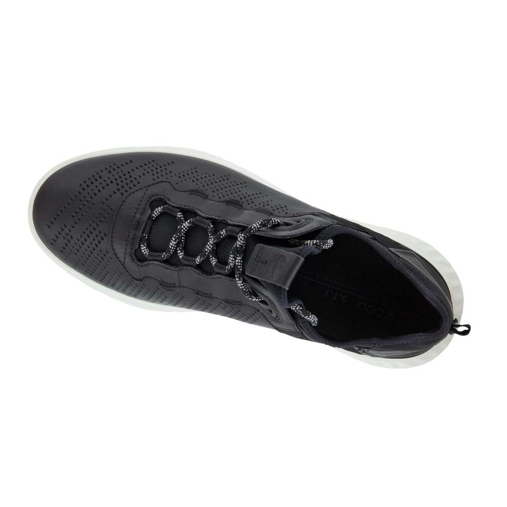 Men's Ecco Ath-1fm Sneakers Black / White | USA 598DFM